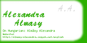 alexandra almasy business card